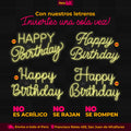 Happy Birthday Premium - Model 01 - Letrero Neon Flex